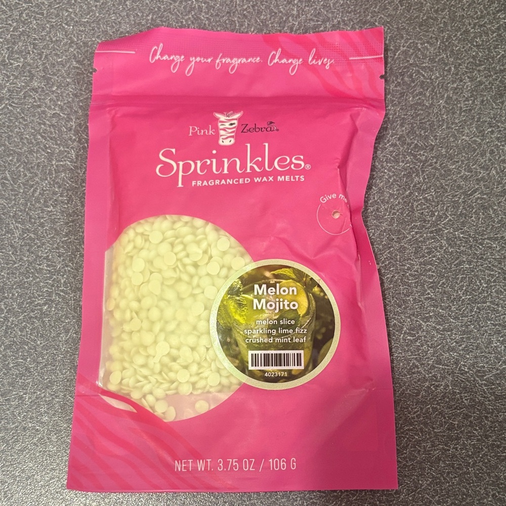 Pink Zebra Sprinkles Wax Melts - Melon Mojito
